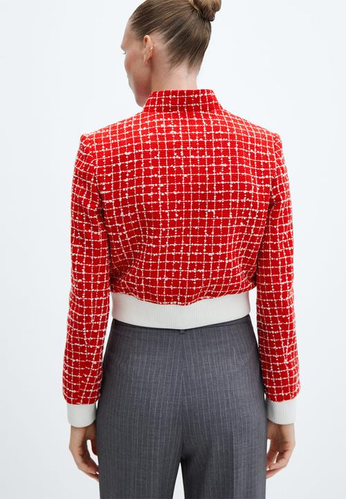 MANGO - Jacket helena - red