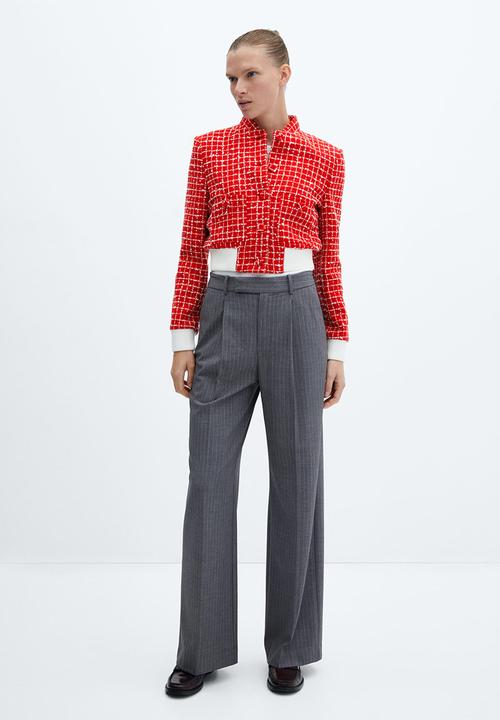 MANGO - Jacket helena - red