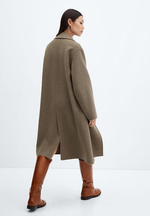 MANGO - Coat picarol - medium brown