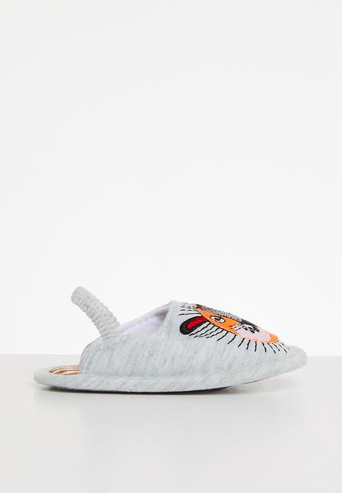 Pop Candy - Back strap slippers - grey