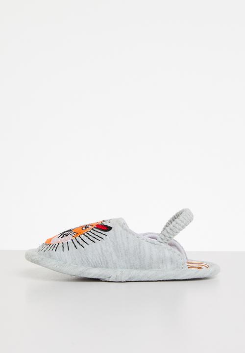 Pop Candy - Back strap slippers - grey