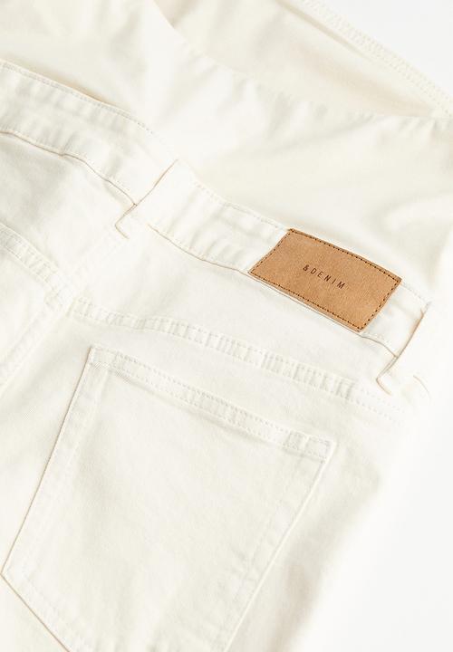 H&M - Mama slim ankle jeans - cream
