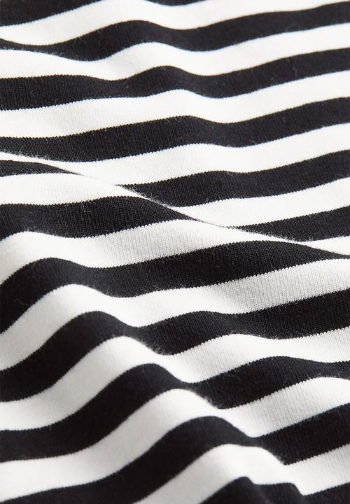 H&M - Mama cotton tube dress - white & black striped