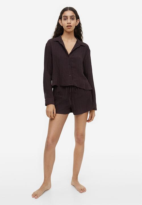 H&M - Long-sleeved shirt - dark brown