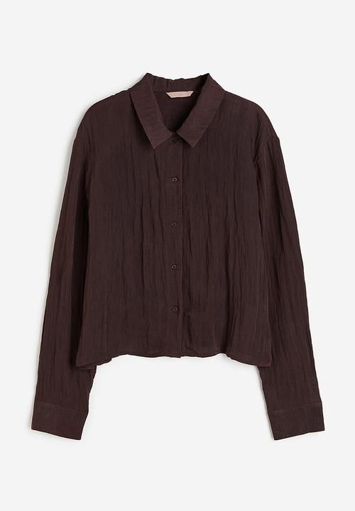 H&M - Long-sleeved shirt - dark brown