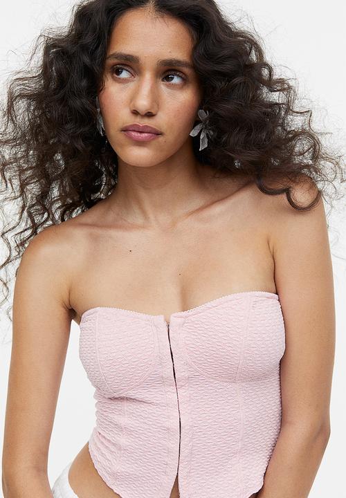 H&M - Corset top - light pink