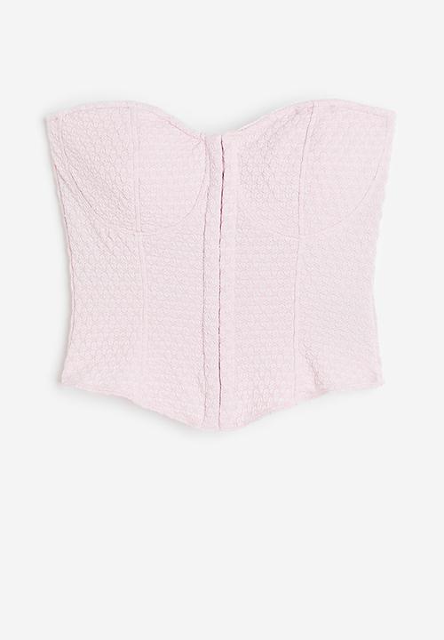 H&M - Corset top - light pink