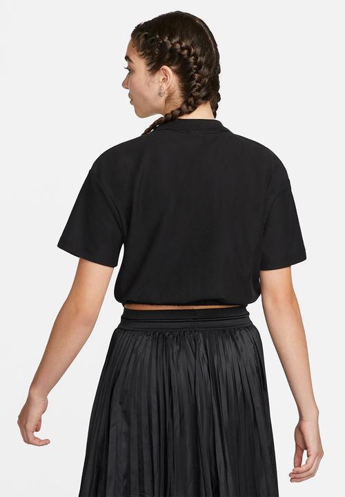 Nike - W nsw air pique polo - black/white