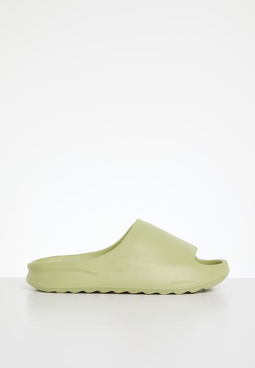 Pop Candy -  slider sandals - green