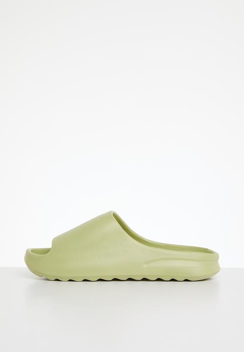 Pop Candy -  slider sandals - green