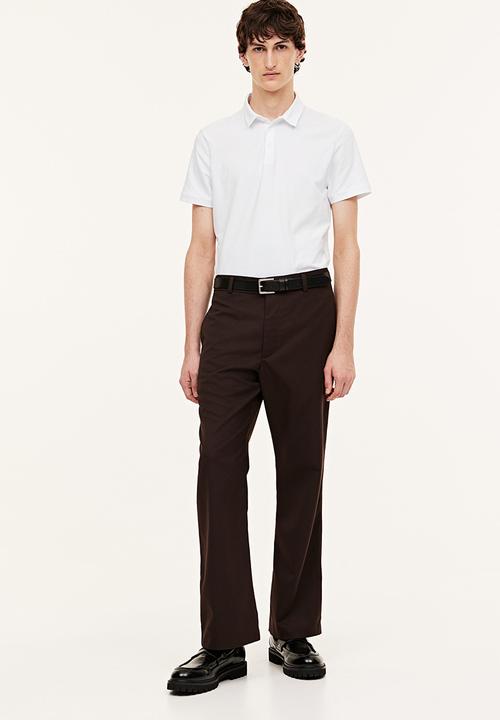 H&M - Slim fit polo shirt - white