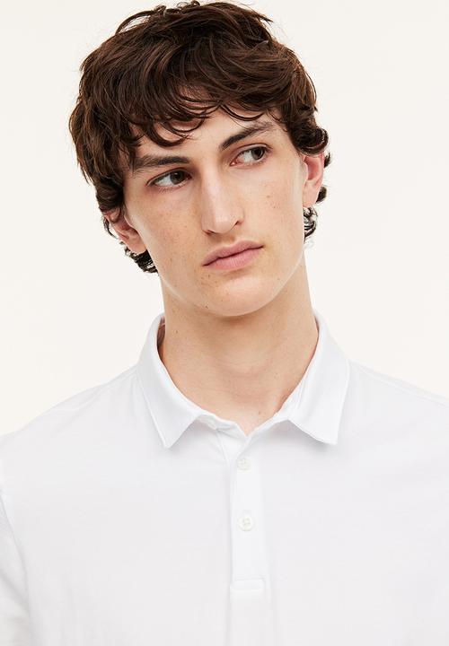 H&M - Slim fit polo shirt - white