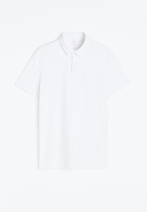 H&M - Slim fit polo shirt - white