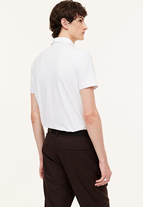H&M - Slim fit polo shirt - white