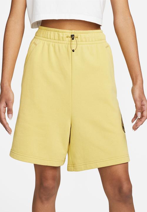 Nike - W Nsw Swsh Flc Hr Short - Celery/Barley