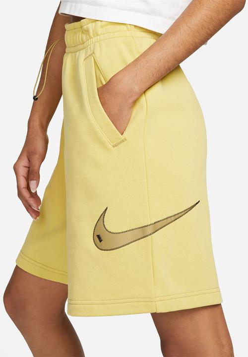 Nike - W Nsw Swsh Flc Hr Short - Celery/Barley