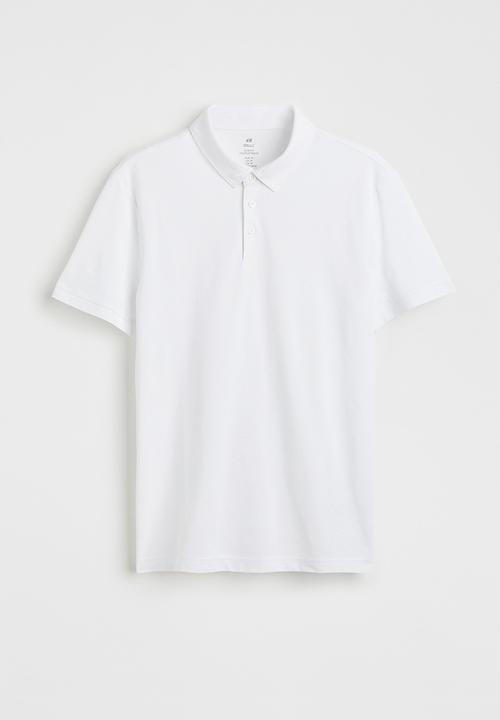 H&M - Coolmax® slim fit polo shirt - white