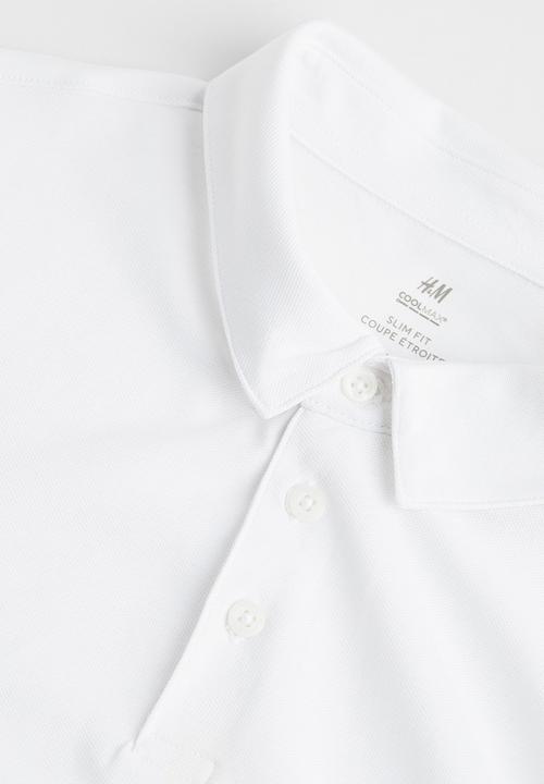 H&M - Coolmax® slim fit polo shirt - white