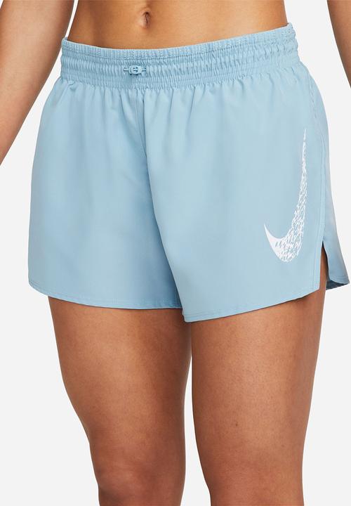 Nike - W Nk Df Swoosh Run Short -  Worn Blue/White