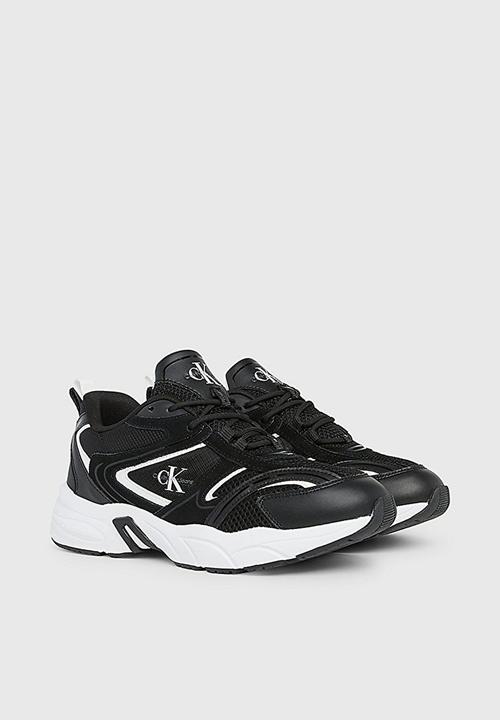 Calvin Klein - Retro tennis su-mesh wn - black/bright white