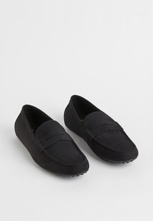 H&M - Imitation suede driving shoes - black