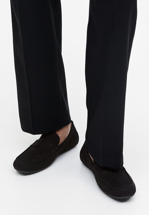 H&M - Imitation suede driving shoes - black