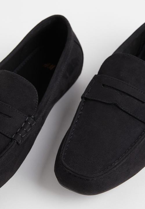 H&M - Imitation suede driving shoes - black