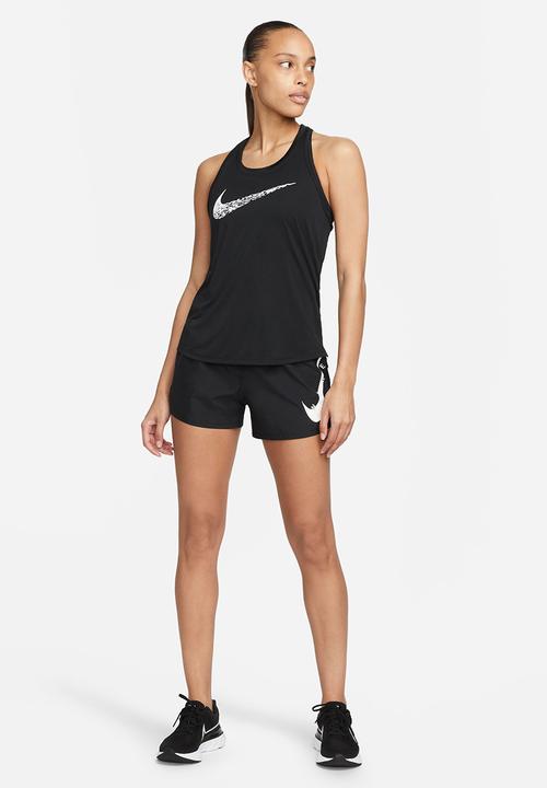 Nike - W Nk Swoosh Run Tank - Black/White
