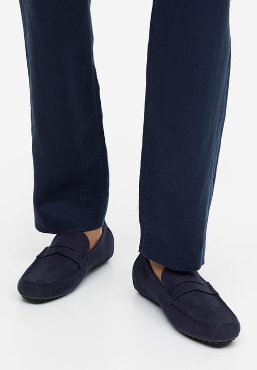 H&M - Imitation suede driving shoes - dark blue