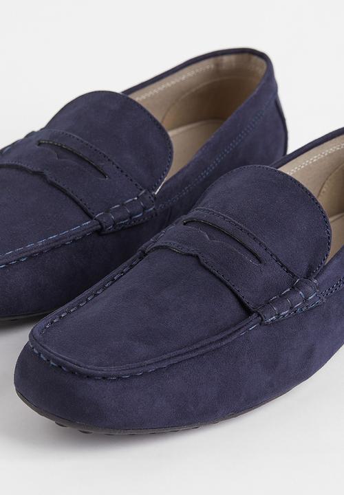 H&M - Imitation suede driving shoes - dark blue