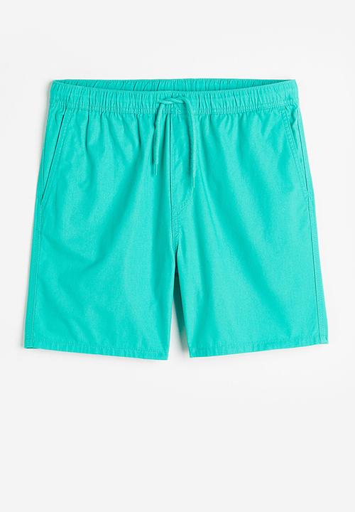 H&M - Regular fit cotton shorts - turquoise