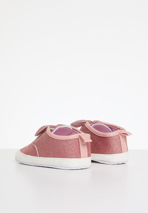 Pop Candy - Bowknot glitter sneakers - pink
