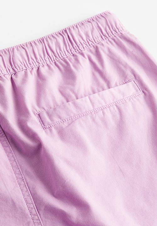H&M - Regular fit cotton shorts - purple