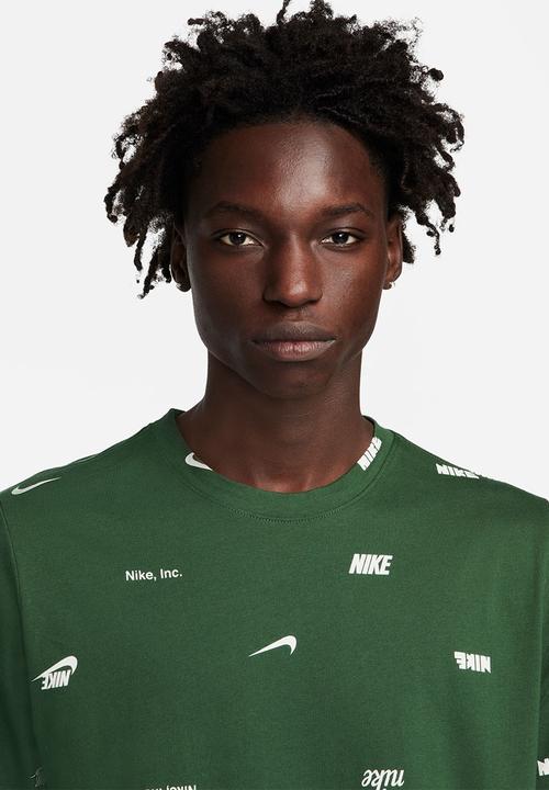 Nike - NSW Club+ AOP tee - green 