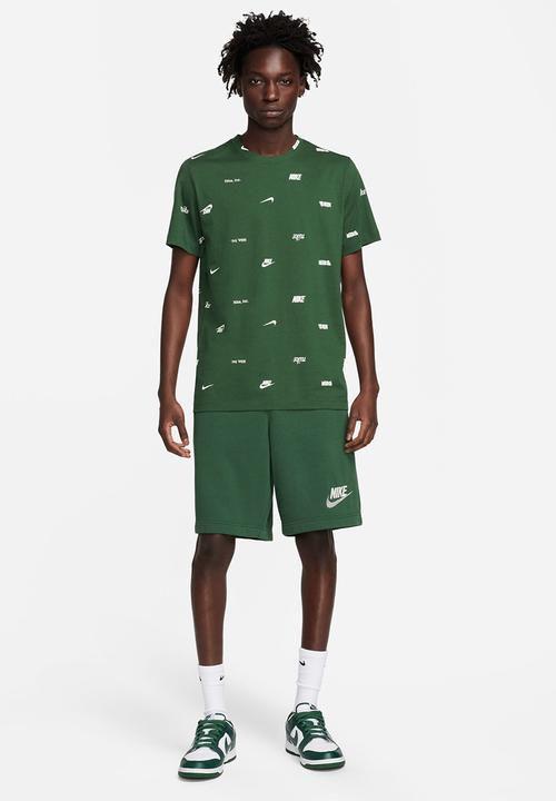 Nike - NSW Club+ AOP tee - green 