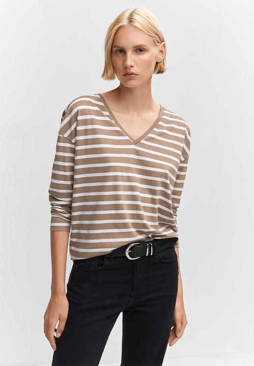 MANGO - T-shirt sacov - light/pastel gray