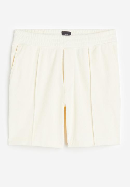 H&M - Regular fit terry shorts - cream