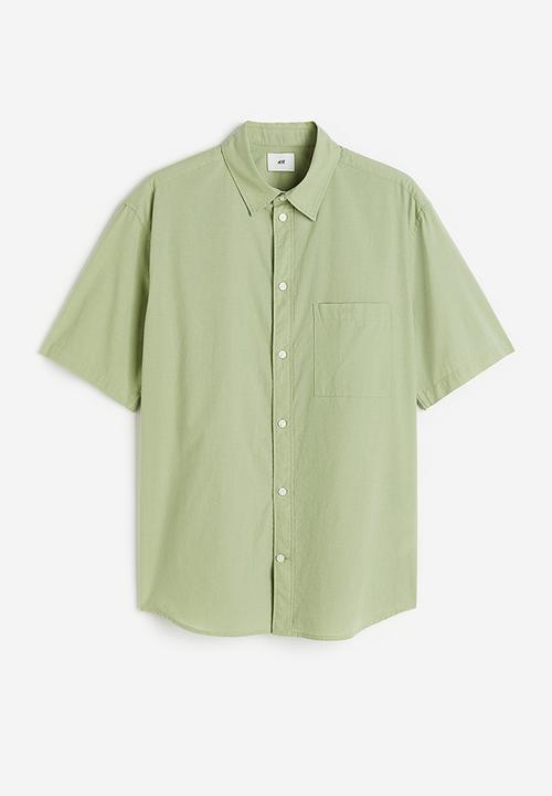 H&M - Regular fit short-sleeved shirt - green