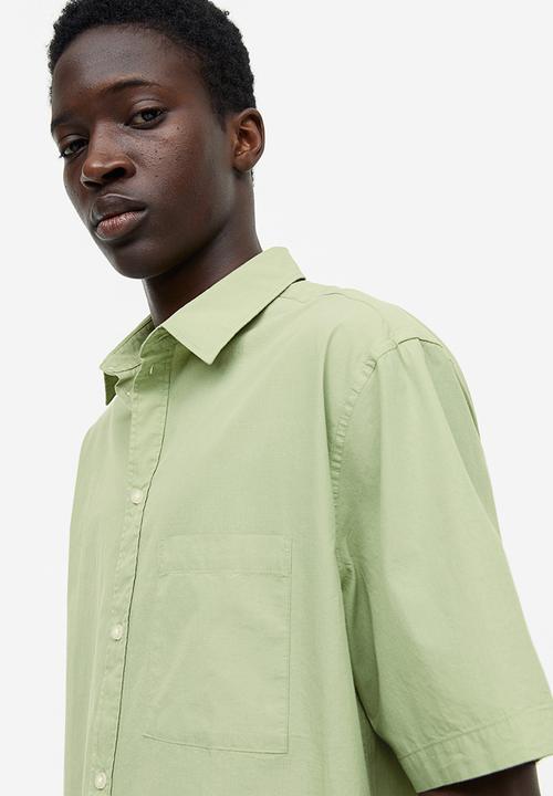 H&M - Regular fit short-sleeved shirt - green
