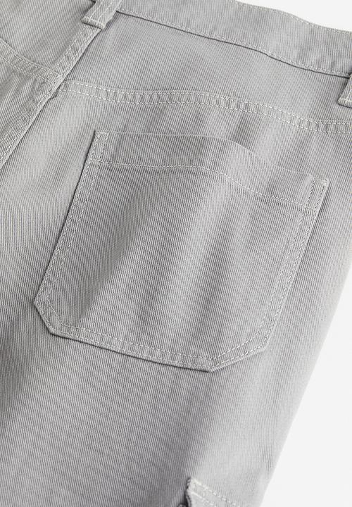 H&M - Twill cargo trousers - light grey
