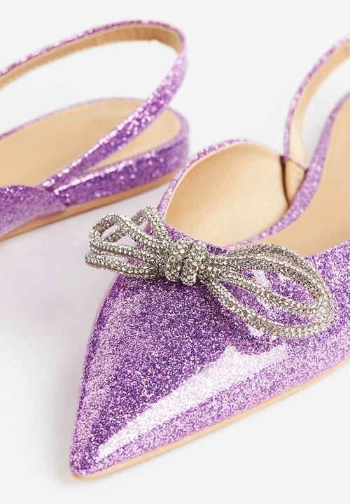 H&M - Bow-detail slingbacks - purple