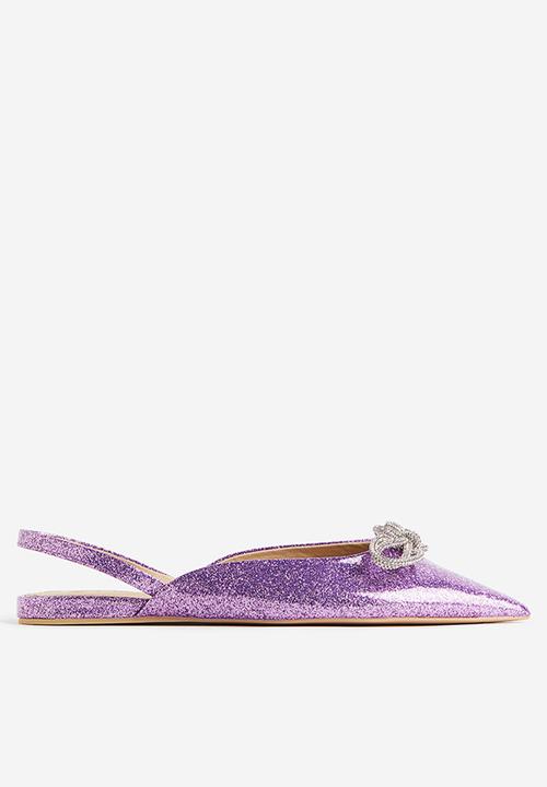 H&M - Bow-detail slingbacks - purple