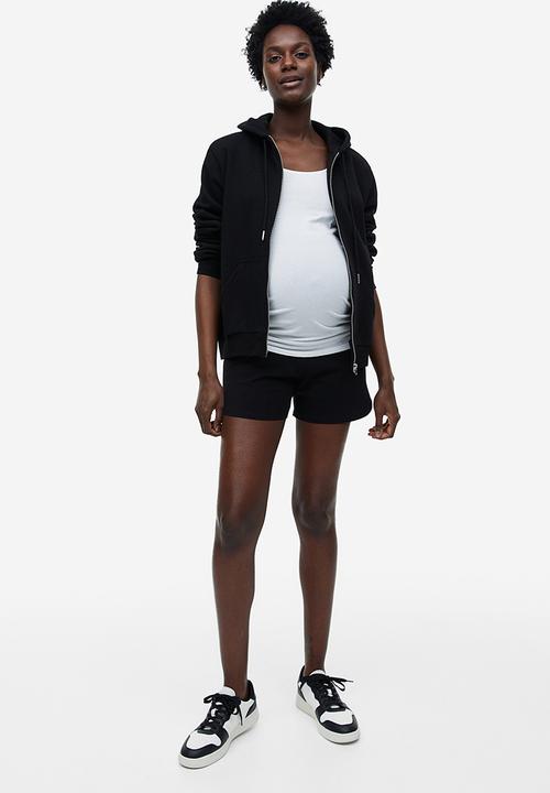 H&M - Mama cotton jersey shorts - black