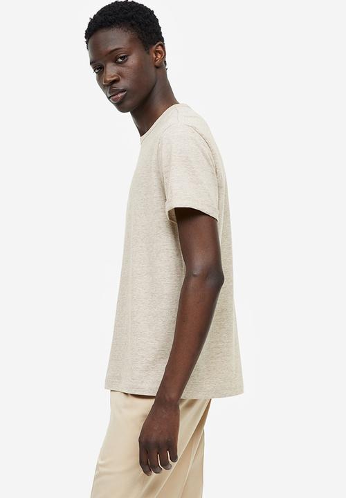 H&M - Regular fit t-shirt - beige