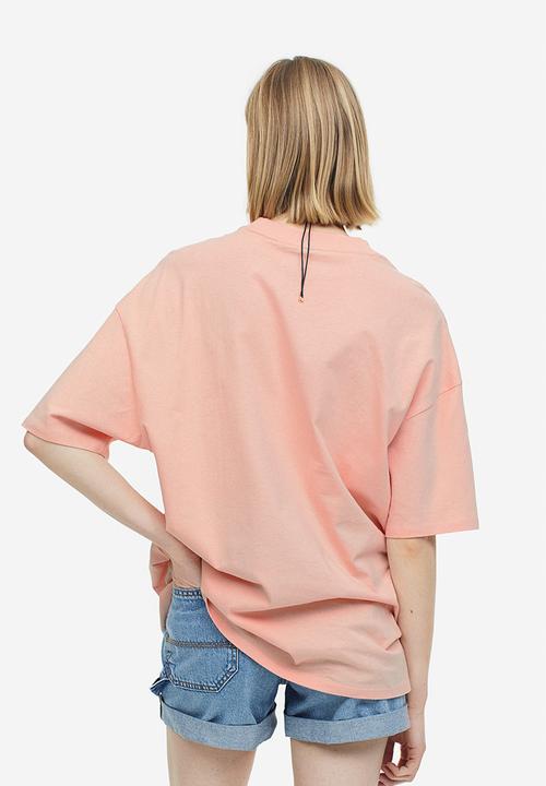 H&M - Oversized printed t-shirt - apricot mickey mouse 