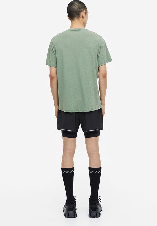 H&M - Drymove™ sports top - sage green