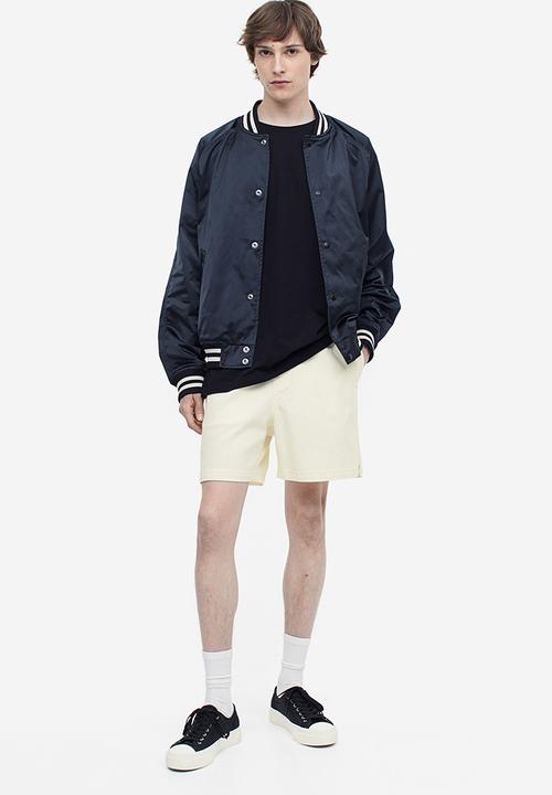H&M - Relaxed fit cotton shorts - white