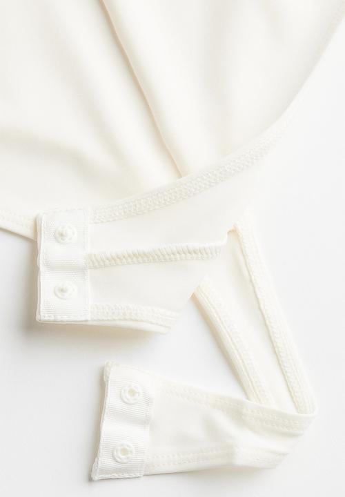 H&M - Gathered thong body - white