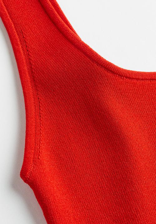 H&M - Ribbed vest top - red