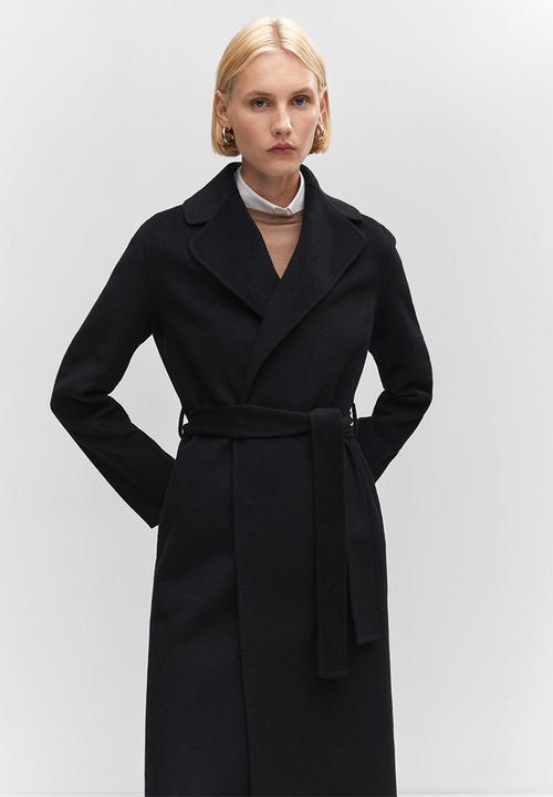 MANGO - Coat classic - black